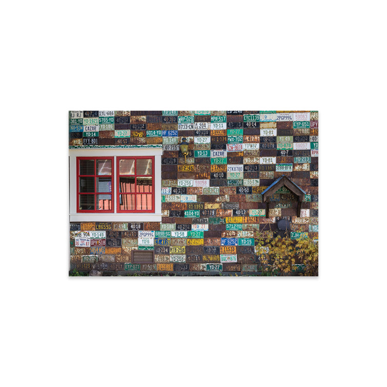 Ebern Designs License Plate Residence, Crested Butte, Gunnison County, Colorado, USA On Plastic